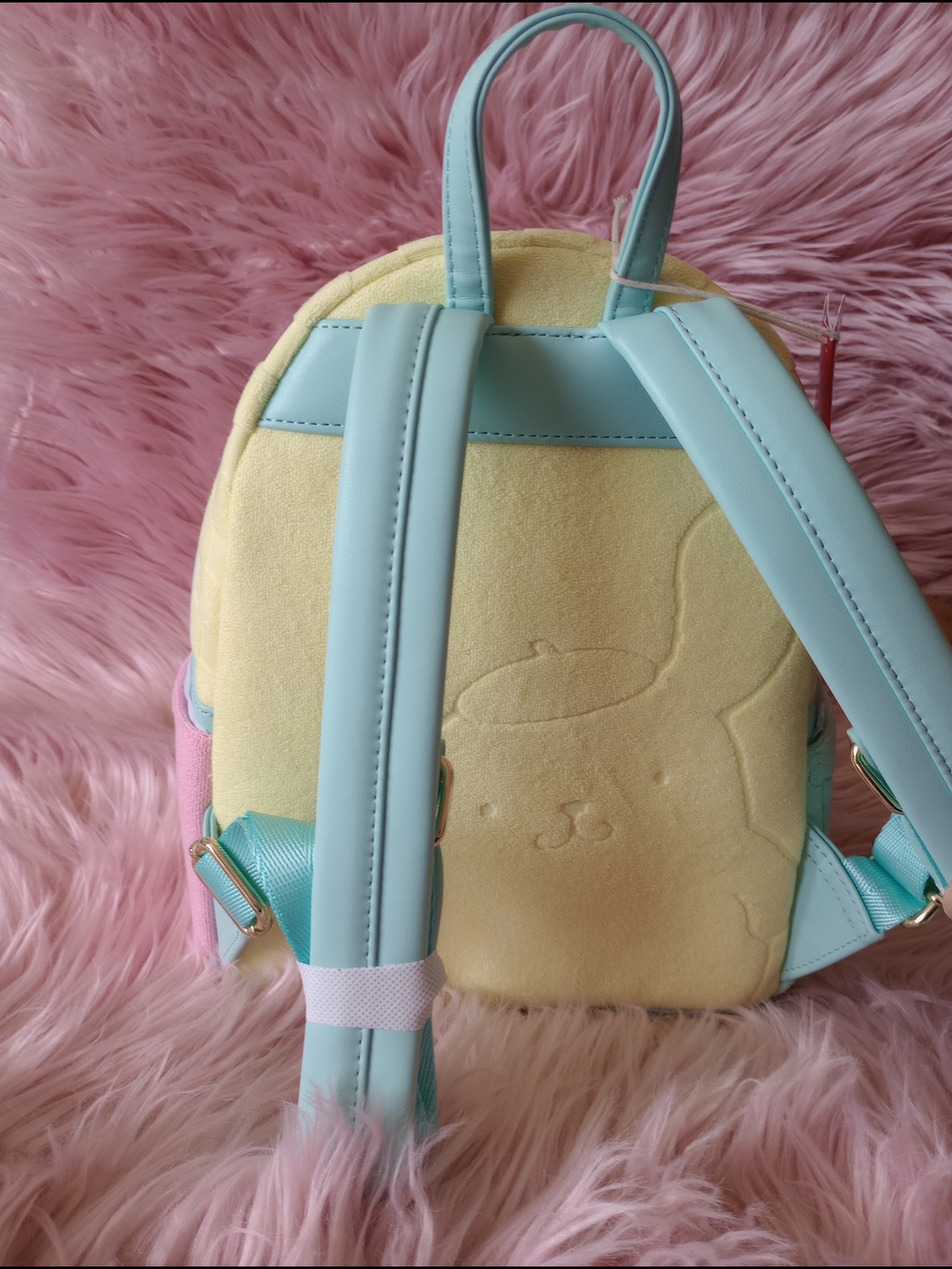 SDCC Limited Edition Hello Kitty & Friends Color Block Terry Cloth Mini Backpack - Picture 8 of 12